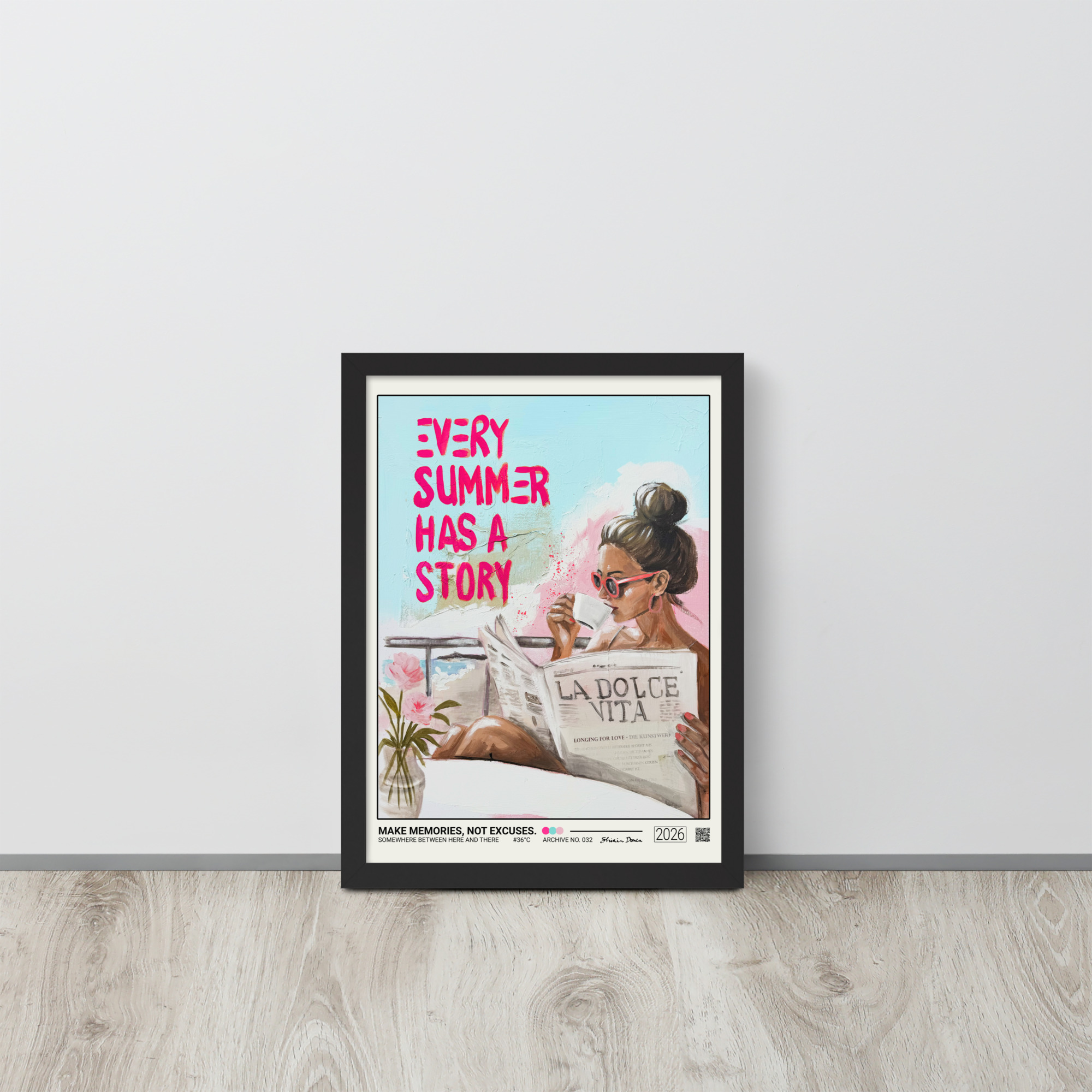 Make Memories, Not Excuses. - Framed Poster - Image 2