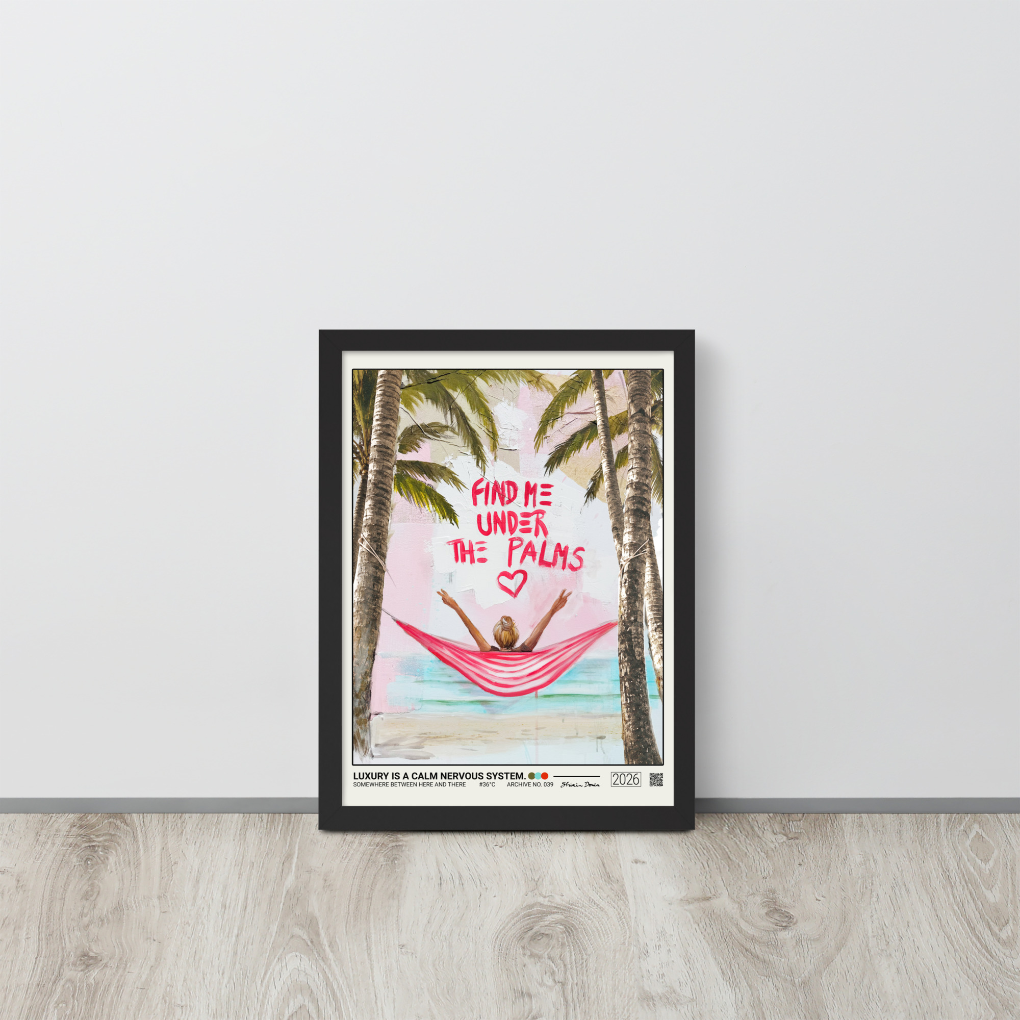 Luxury Is A Calm Nervous System. - Framed Poster - Image 2