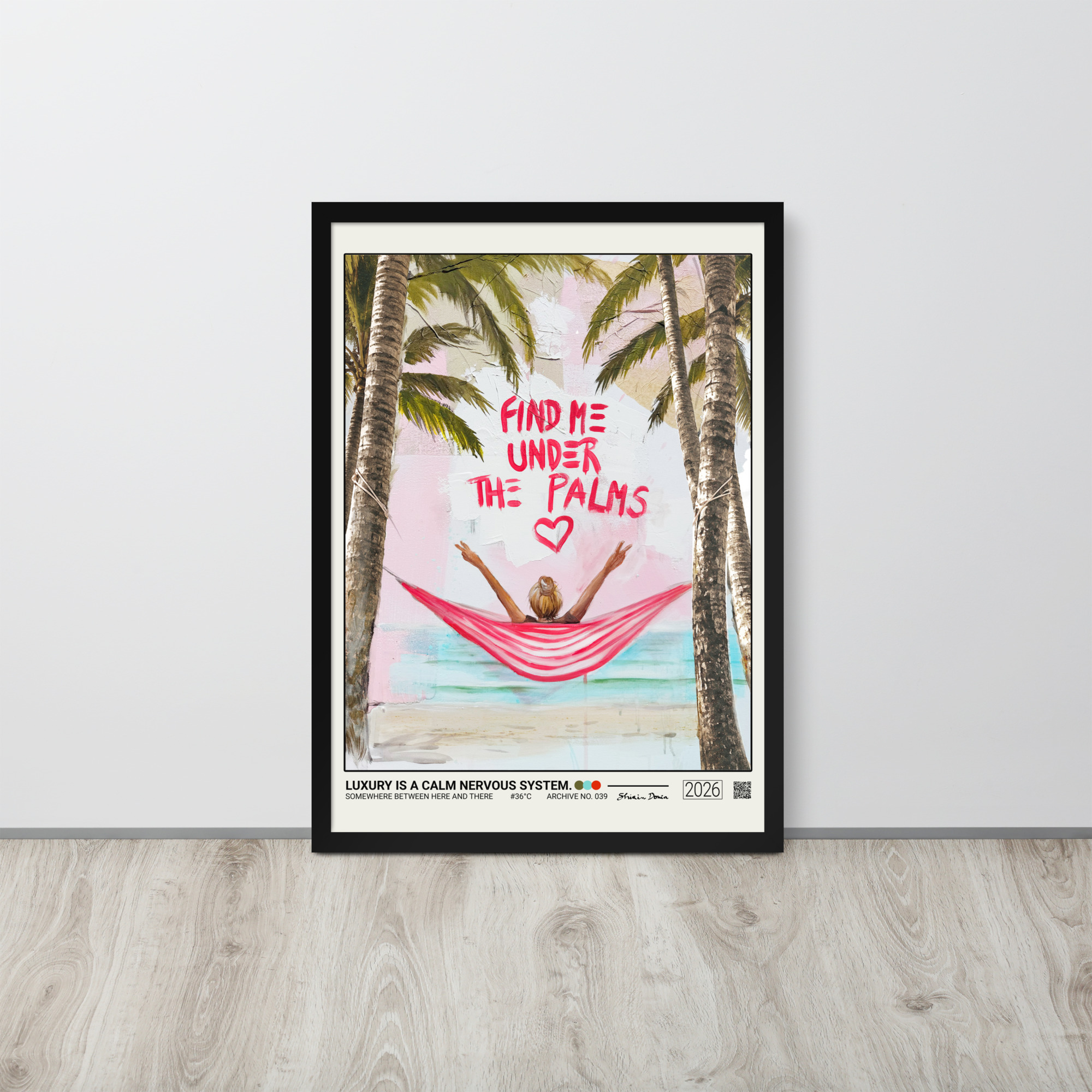 Luxury Is A Calm Nervous System. - Framed Poster