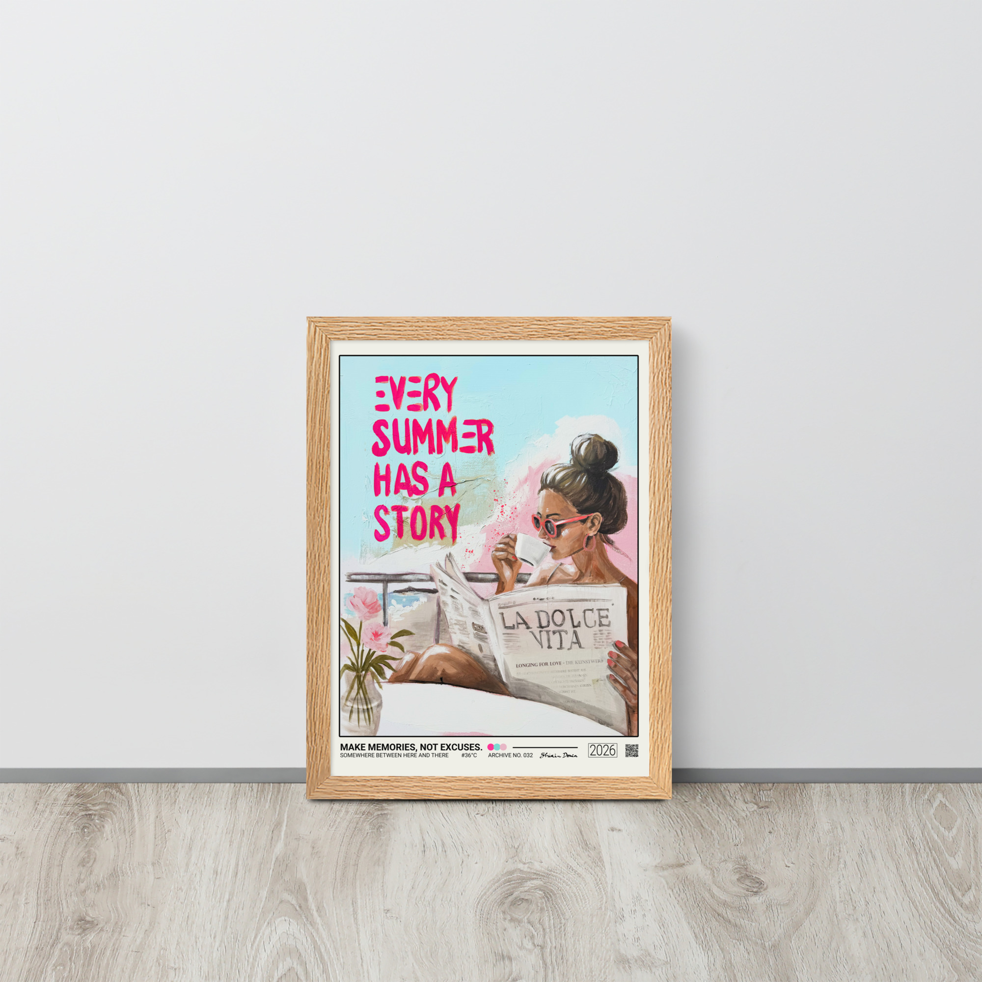 Make Memories, Not Excuses. - Framed Poster - Image 3