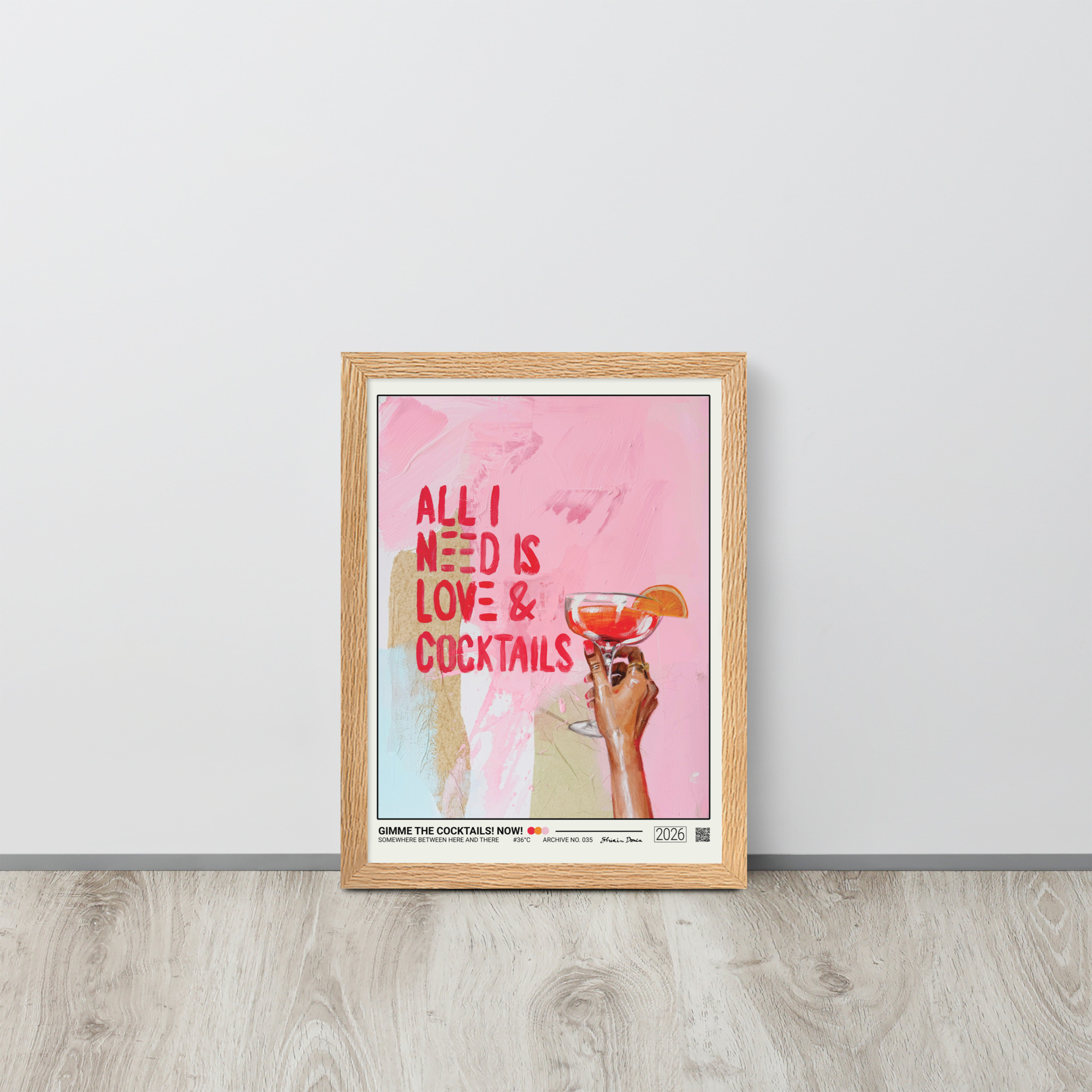 Gimme The Cocktails. Now! - Framed Poster - Image 3