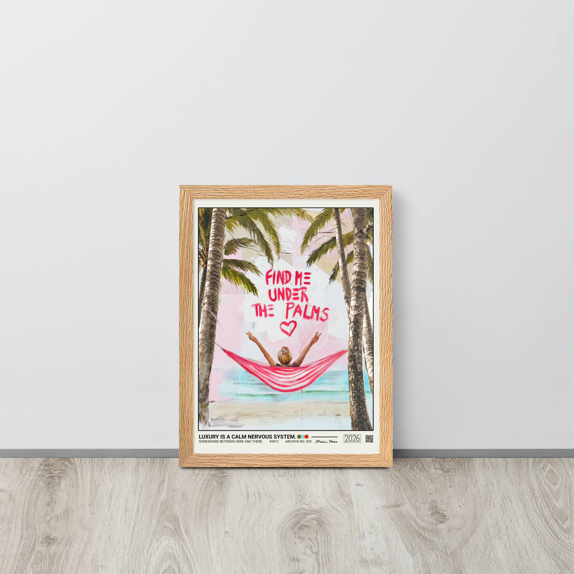 Luxury Is A Calm Nervous System. - Framed Poster - Image 3
