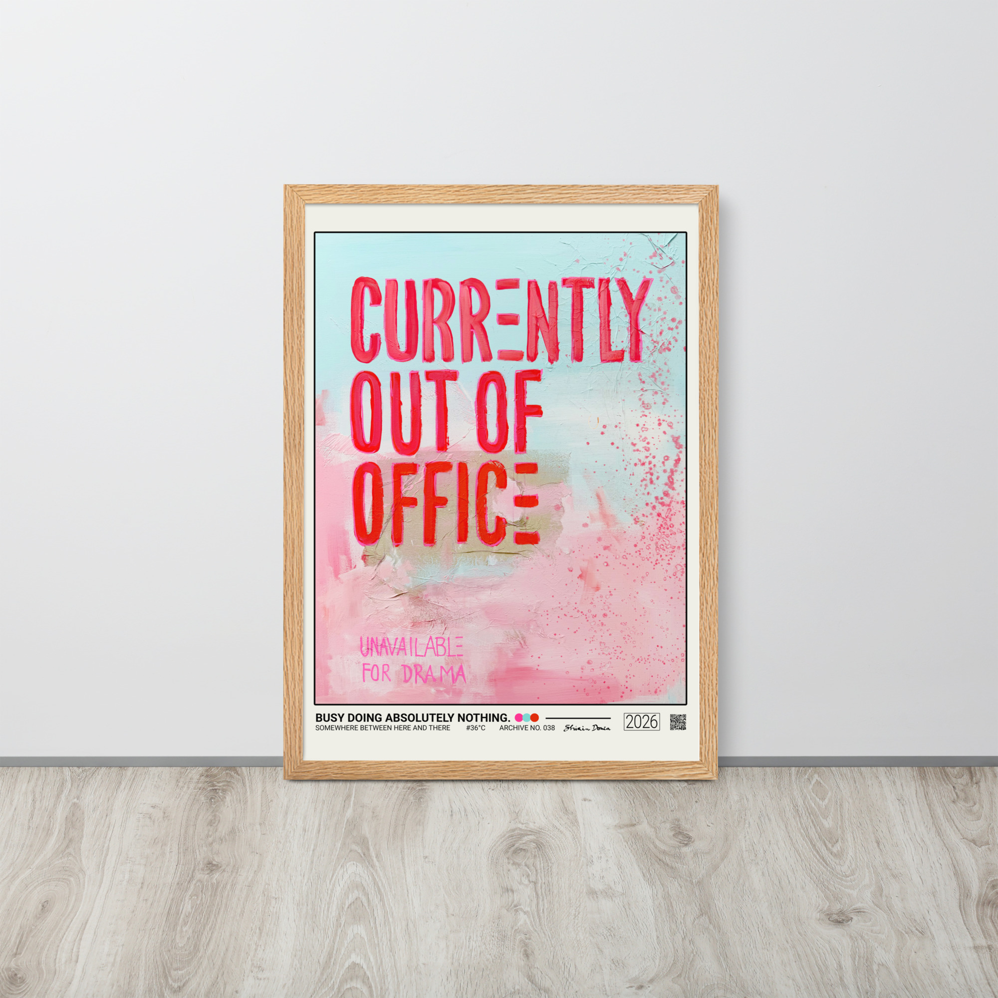 Busy Doing Absolutely Nothing. - Framed Poster - Image 4