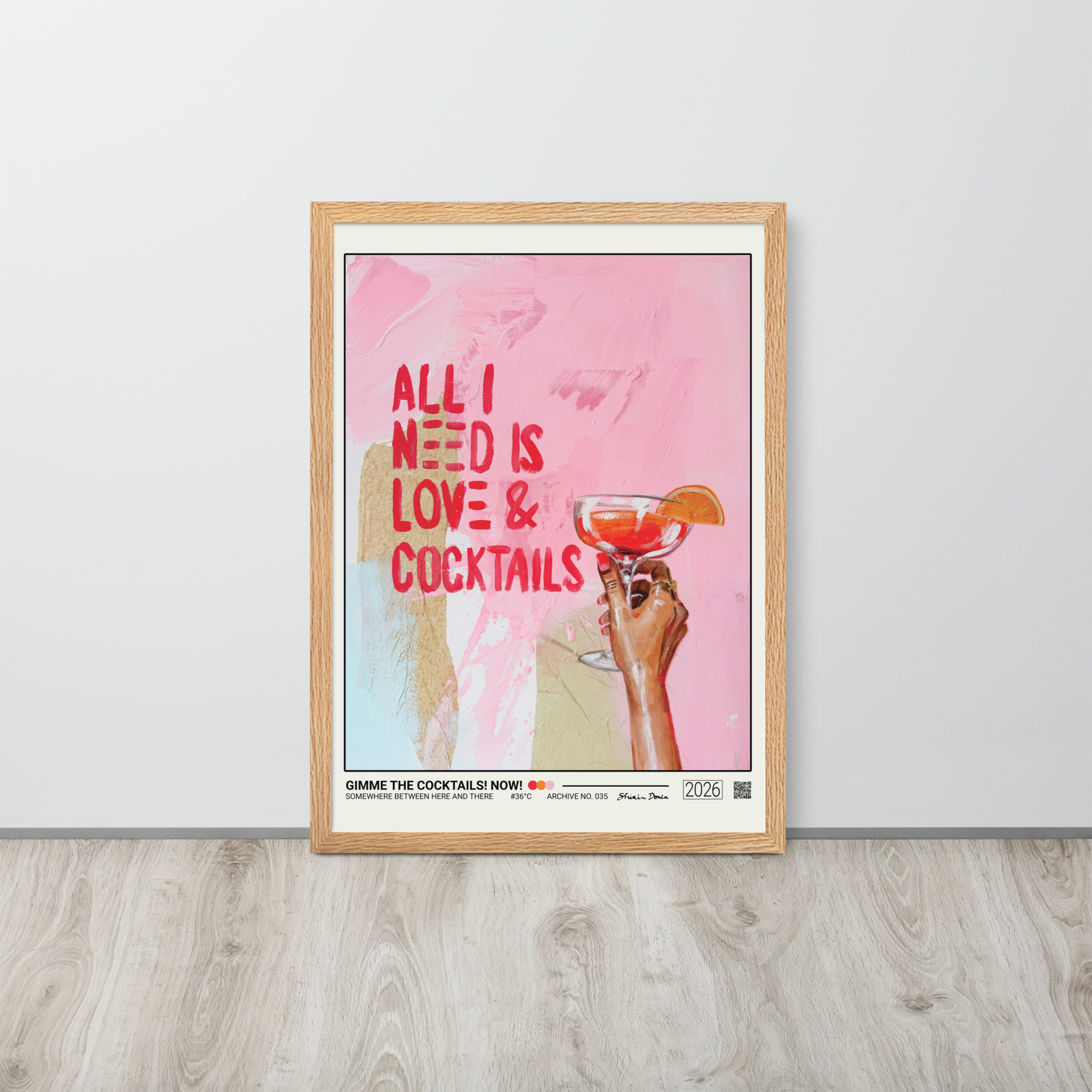 Gimme The Cocktails. Now! - Framed Poster - Image 4