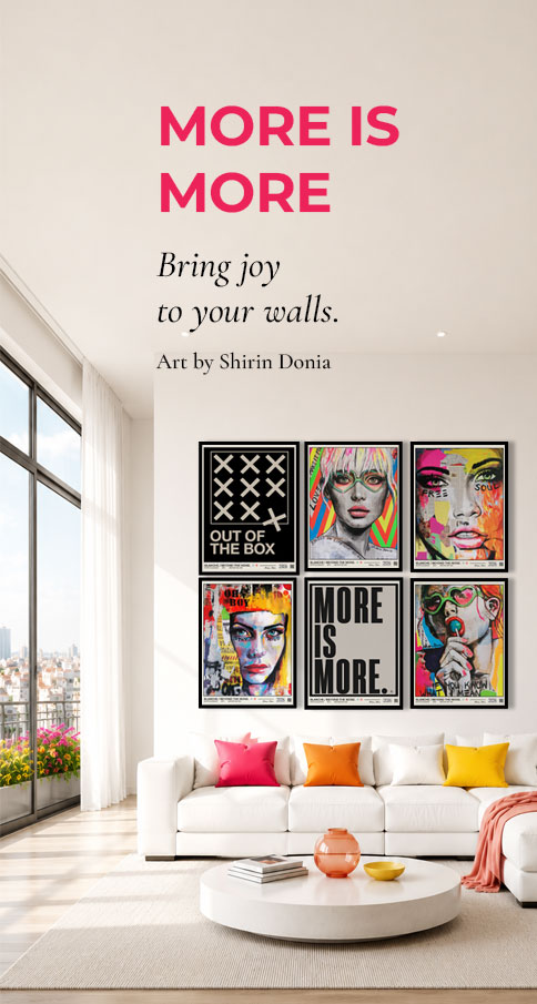 More Is More pop art prints collection – Bring joy to your walls