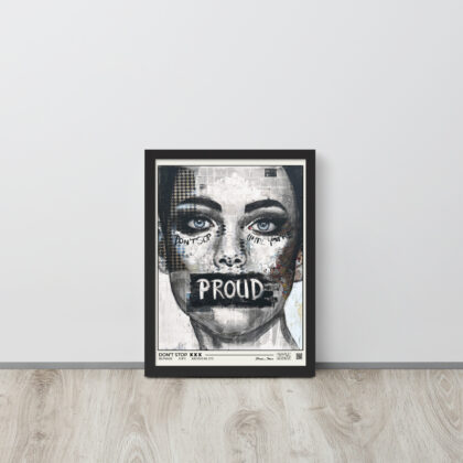 DON’T STOP - Framed poster