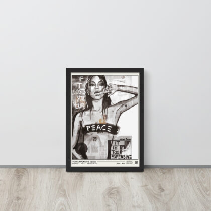 TOO EXPENSIVE - Framed poster