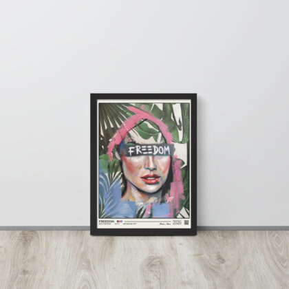 FREEDOM. - Framed poster
