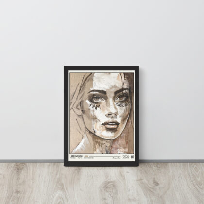 I AM ENOUGH. - Framed poster