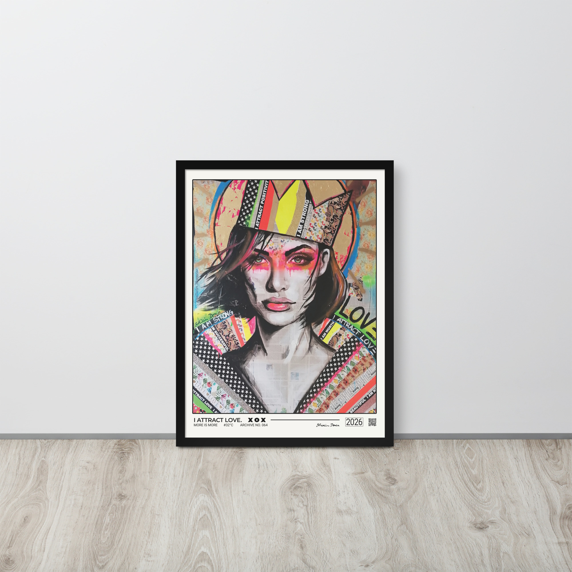I ATTRACT LOVE. - Framed poster - Image 2
