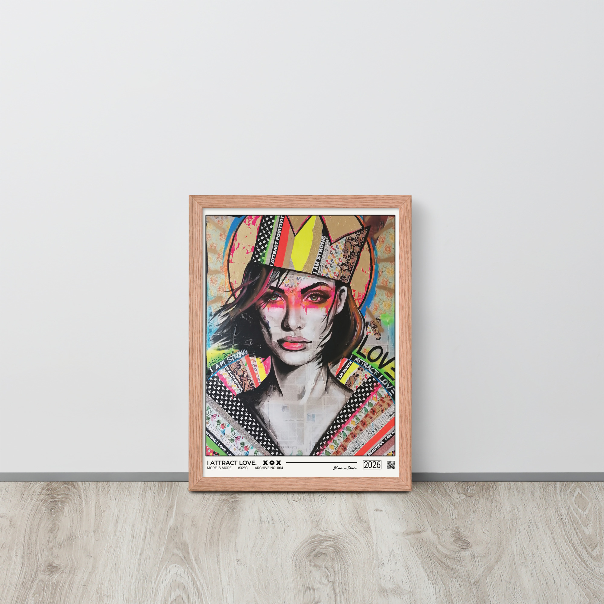 I ATTRACT LOVE. - Framed poster - Image 3