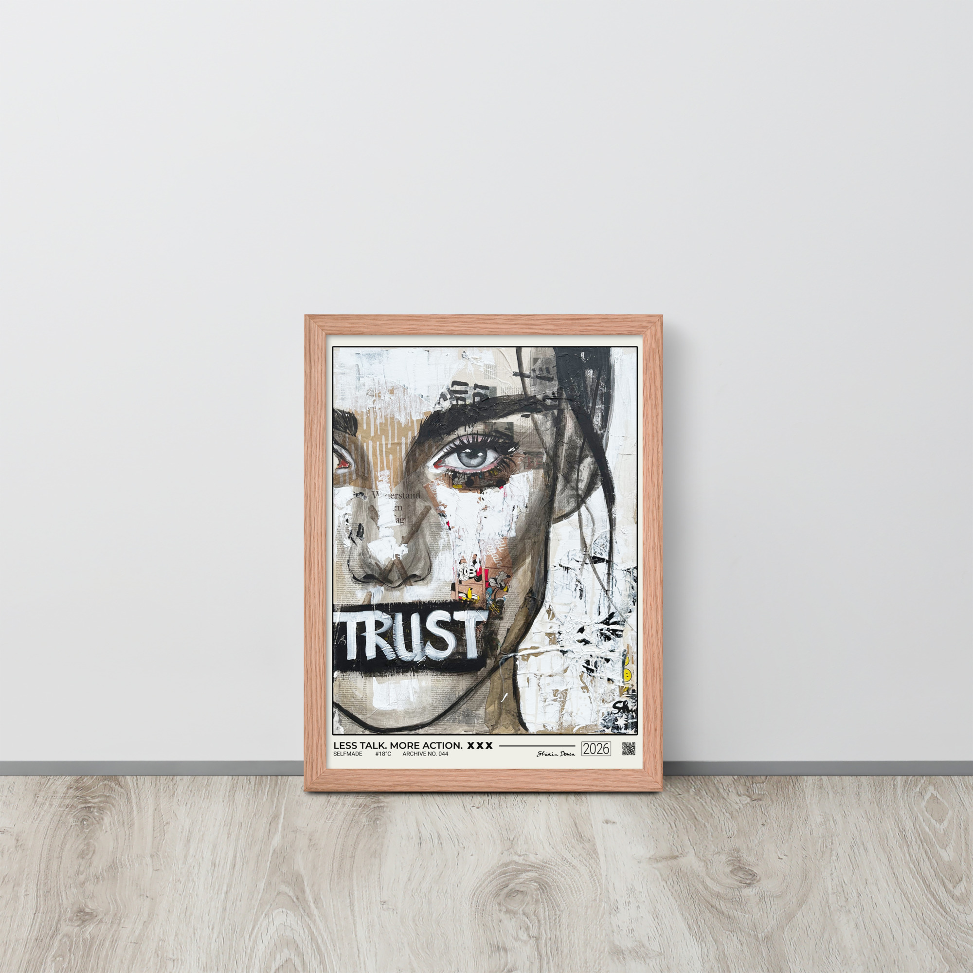 LESS TALK. MORE ACTION. - Framed poster - Image 3