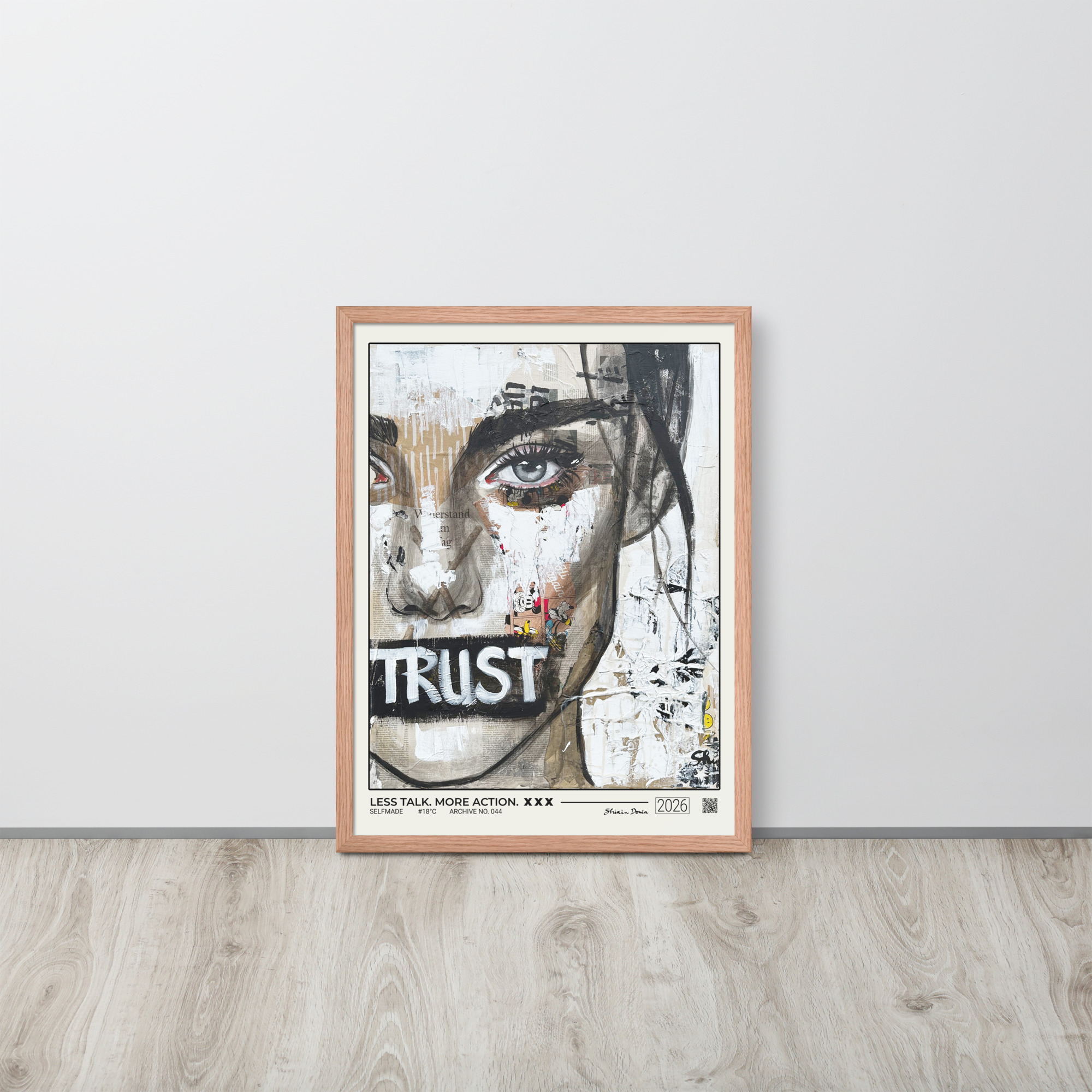 LESS TALK. MORE ACTION. - Framed poster - Image 4