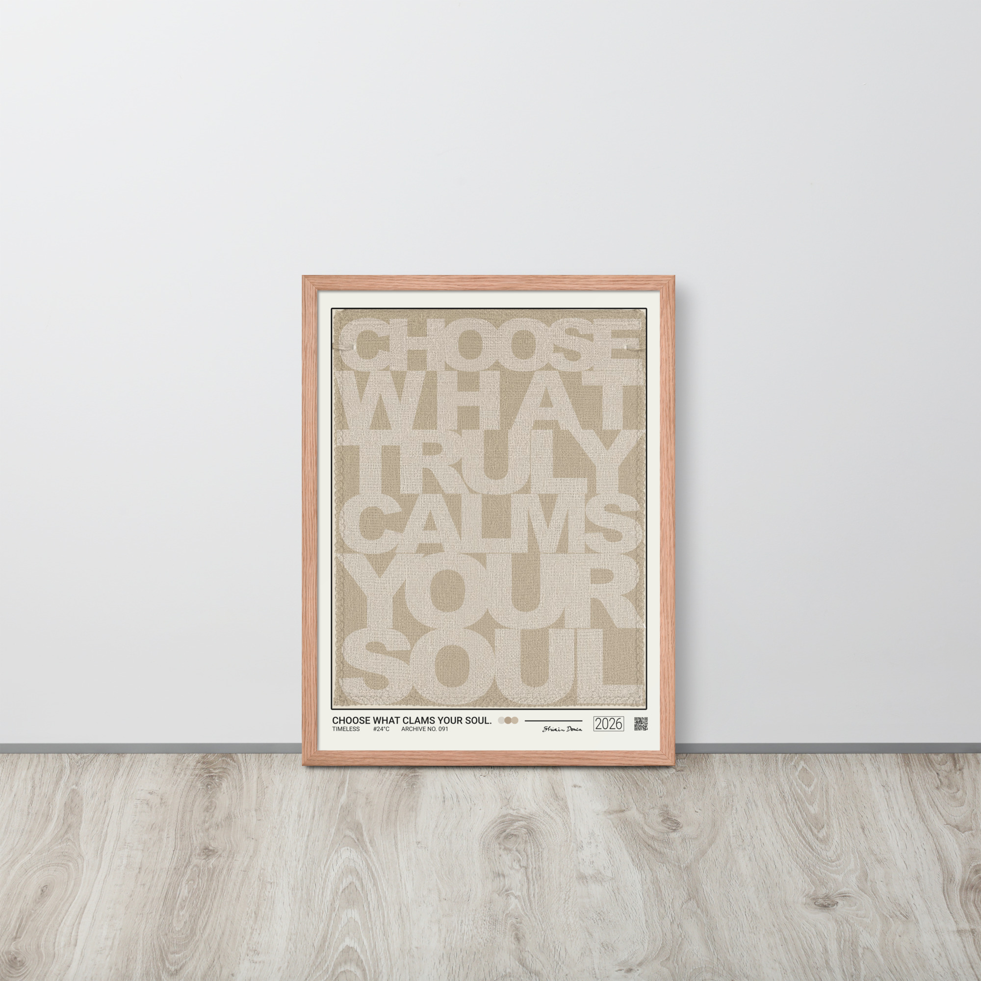 CHOOSE WHAT CALMS YOUR SOUL. - Framed poster - Image 4