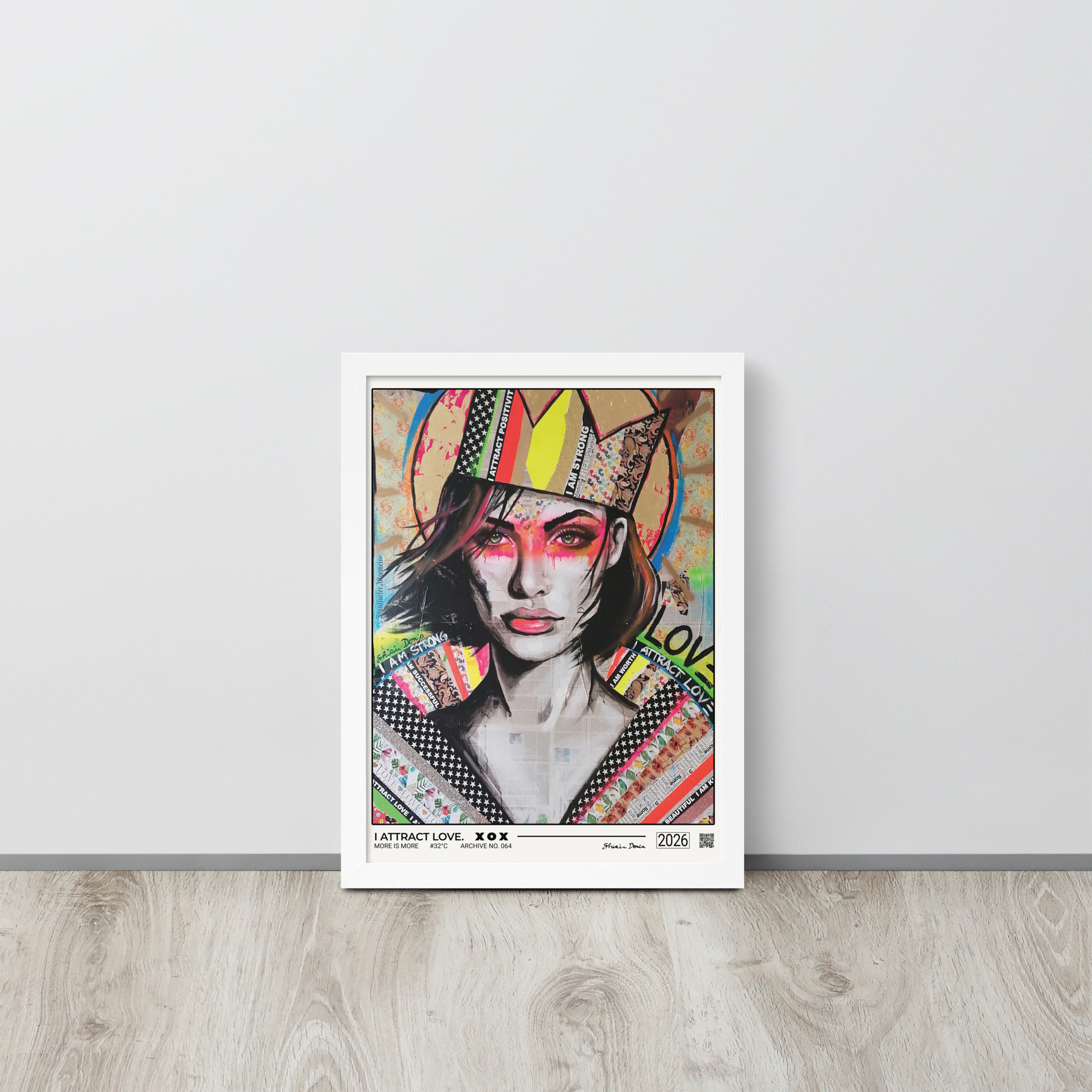 I ATTRACT LOVE. - Framed poster - Image 5