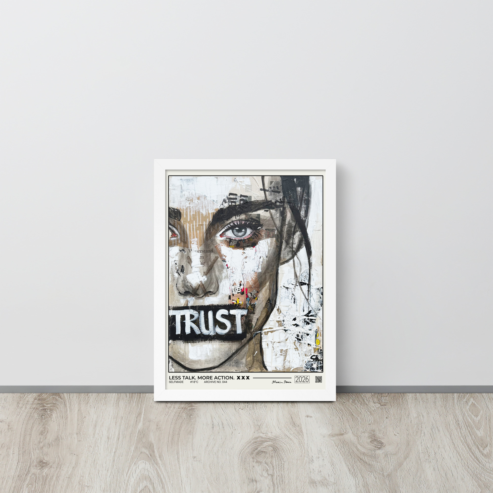 LESS TALK. MORE ACTION. - Framed poster - Image 5