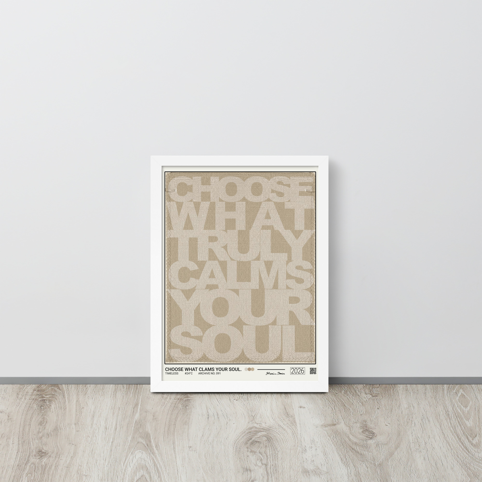 CHOOSE WHAT CALMS YOUR SOUL. - Framed poster - Image 5
