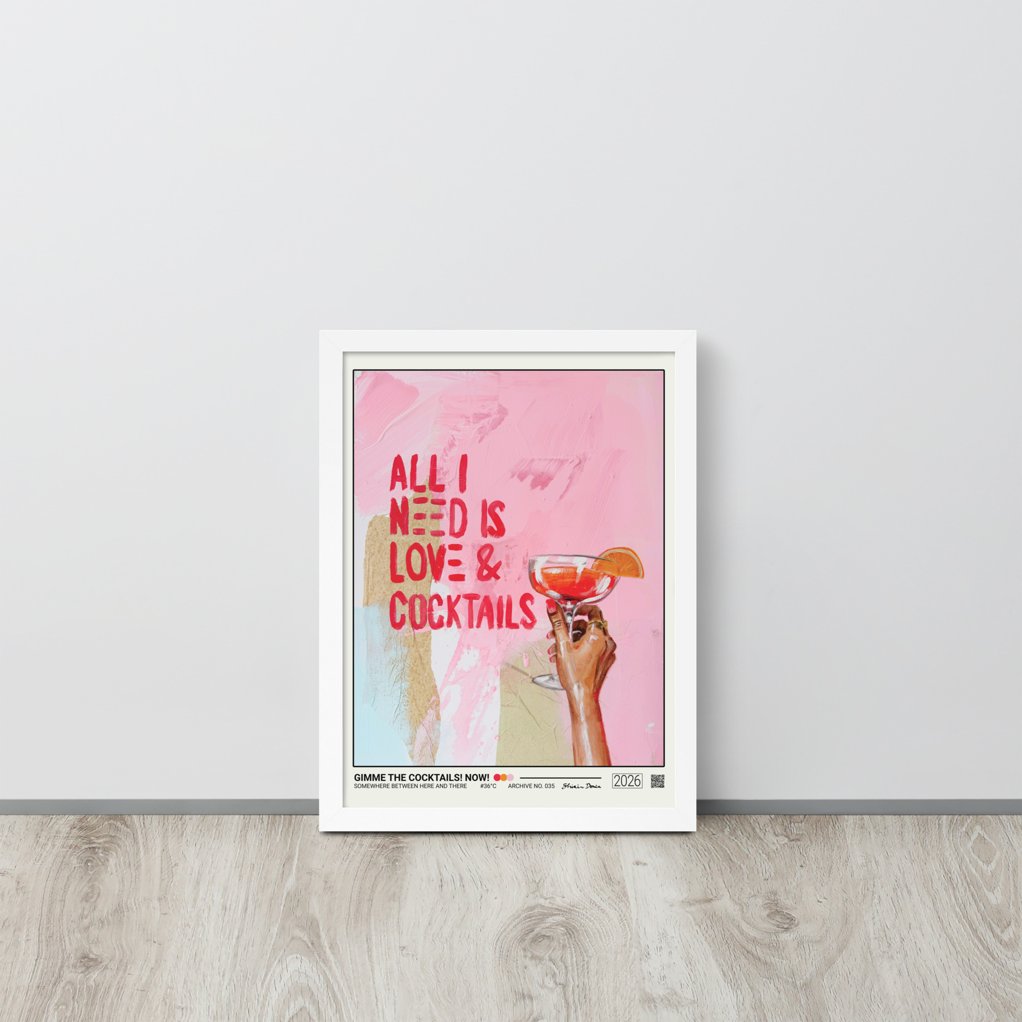 GIMME THE COCKTAILS. NOW! - Framed poster - Image 5