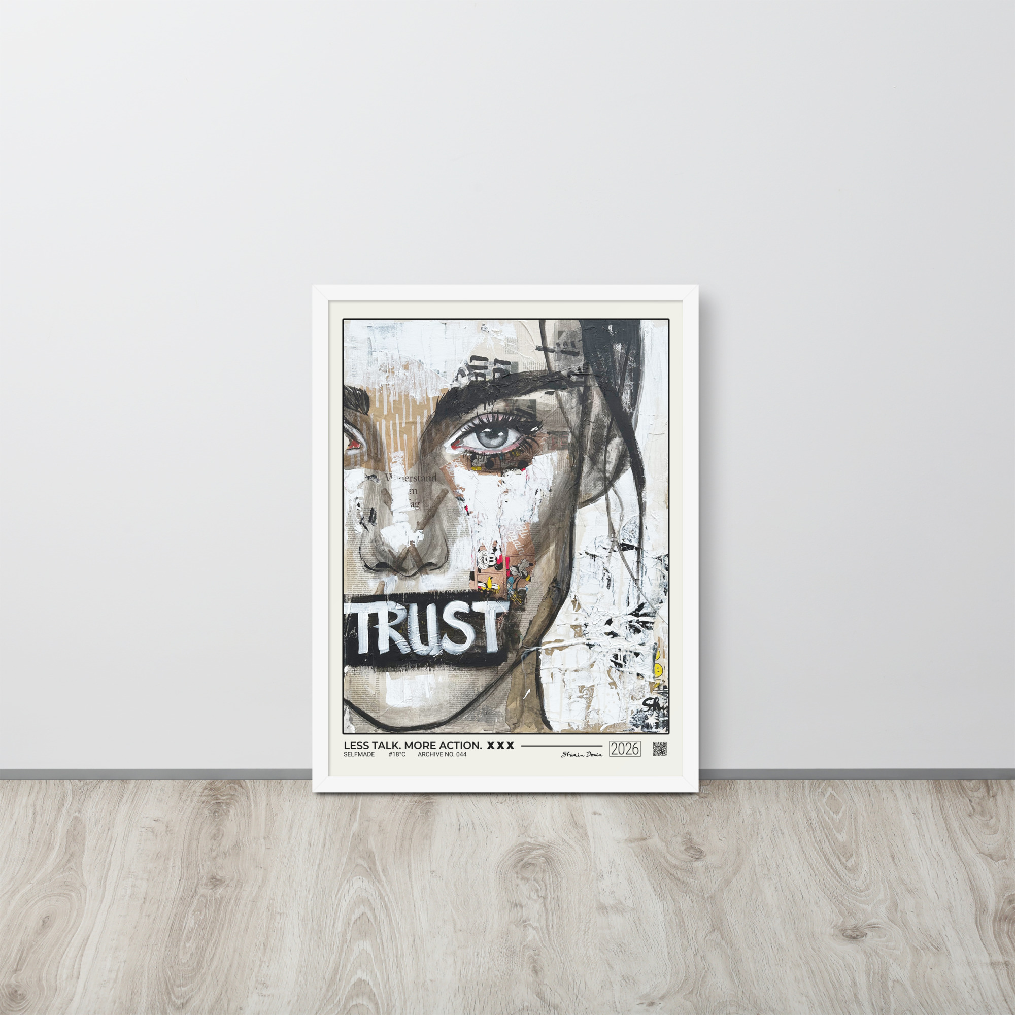LESS TALK. MORE ACTION. - Framed poster - Image 6