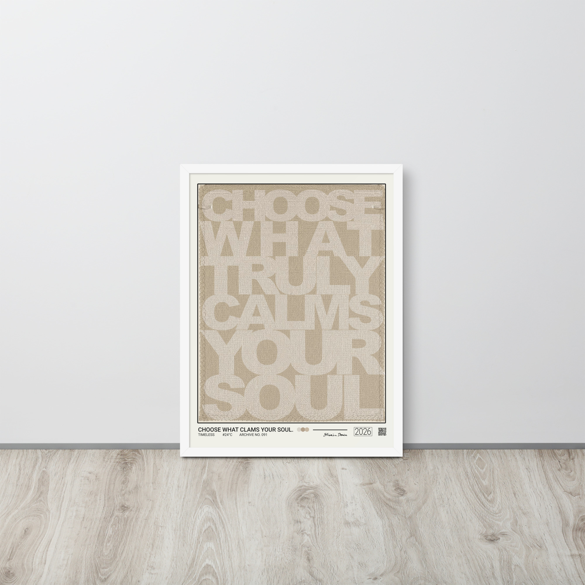 CHOOSE WHAT CALMS YOUR SOUL. - Framed poster - Image 6