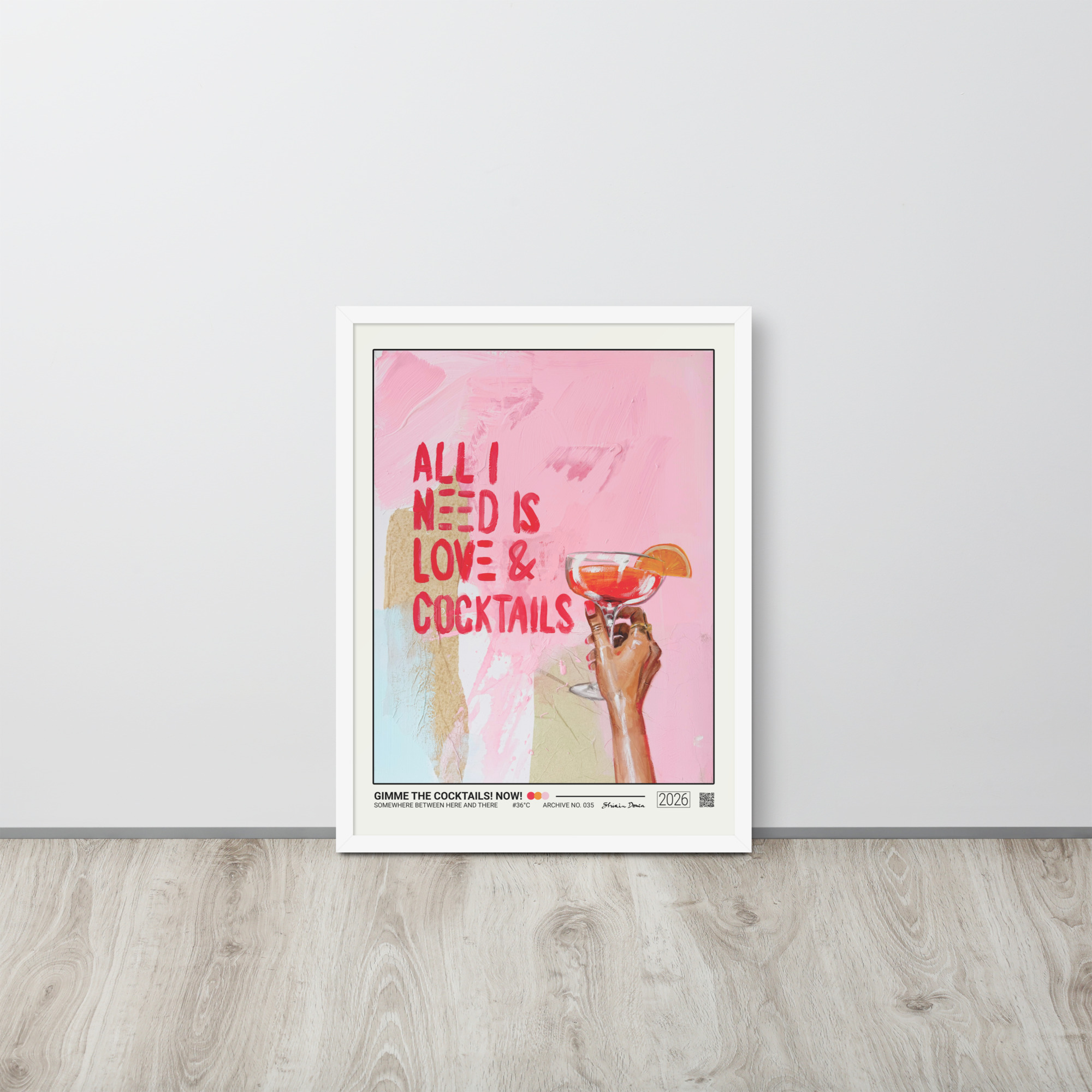 GIMME THE COCKTAILS. NOW! - Framed poster - Image 6