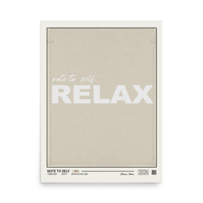 NOTE TO SELF. - Poster