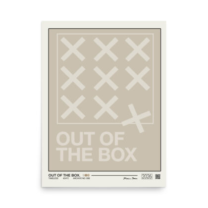 OUT OF THE BOX. - Poster