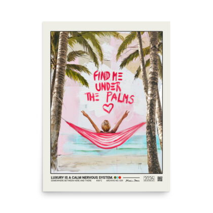 LUXURY IS A CALM NERVOUS SYSTEM. - Poster