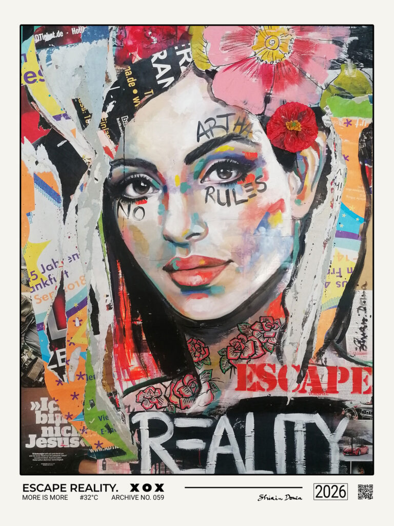 Escape Reality – bold modern pop art print