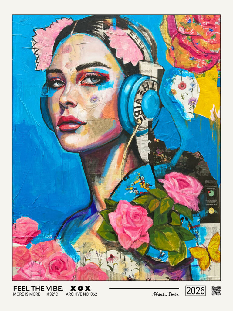Feel the Vibe – colorful wall art print