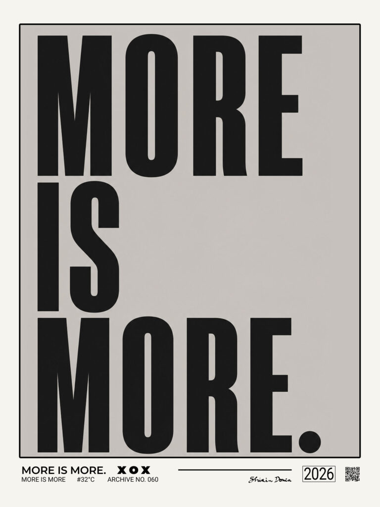 More Is More – bold maximalist wall art print