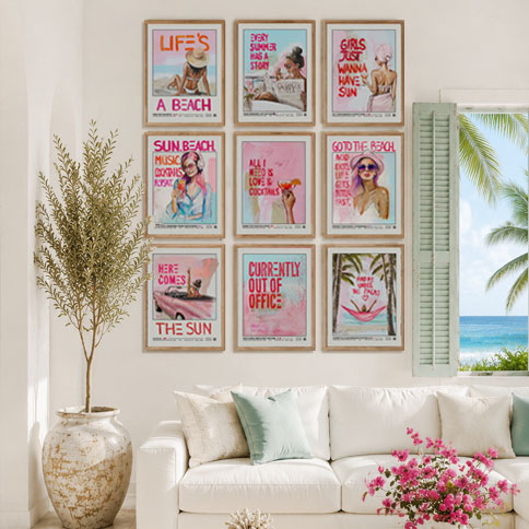 Somewhere Between Here and There summer art collection by Shirin Donia – Bring home the feeling